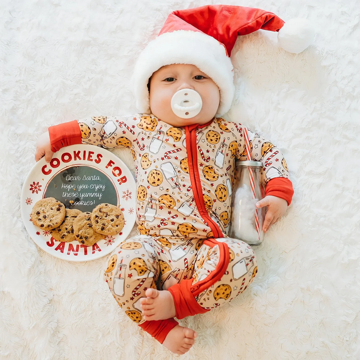 Dream Big Little Co Christmas Milk N Cookies Dream Romper