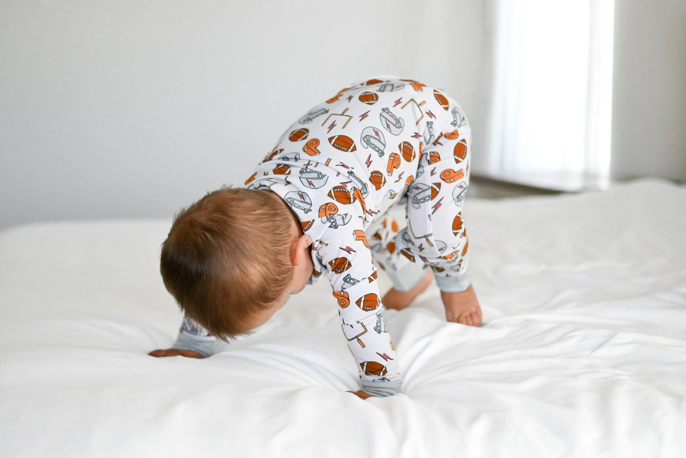 Dream Big Little Co Electric Touchdownz Dream Romper