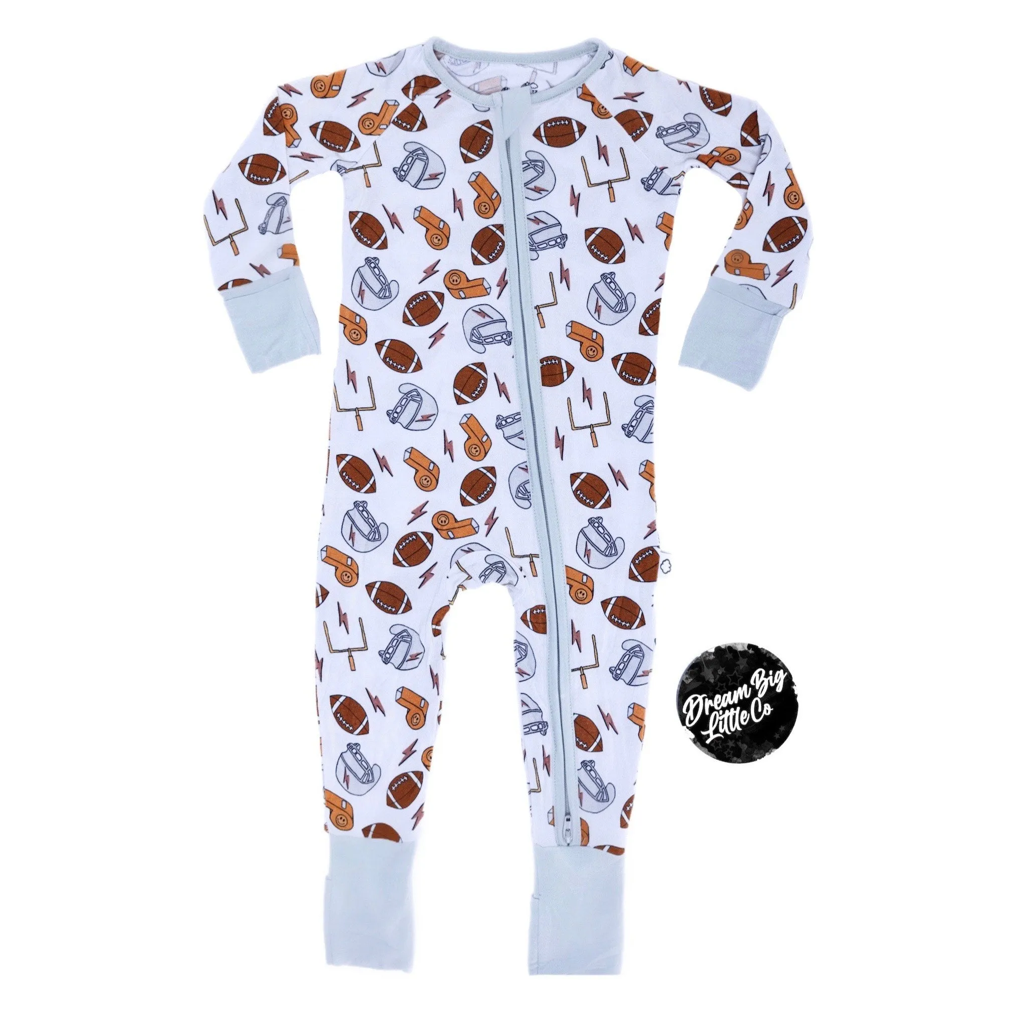 Dream Big Little Co Electric Touchdownz Dream Romper