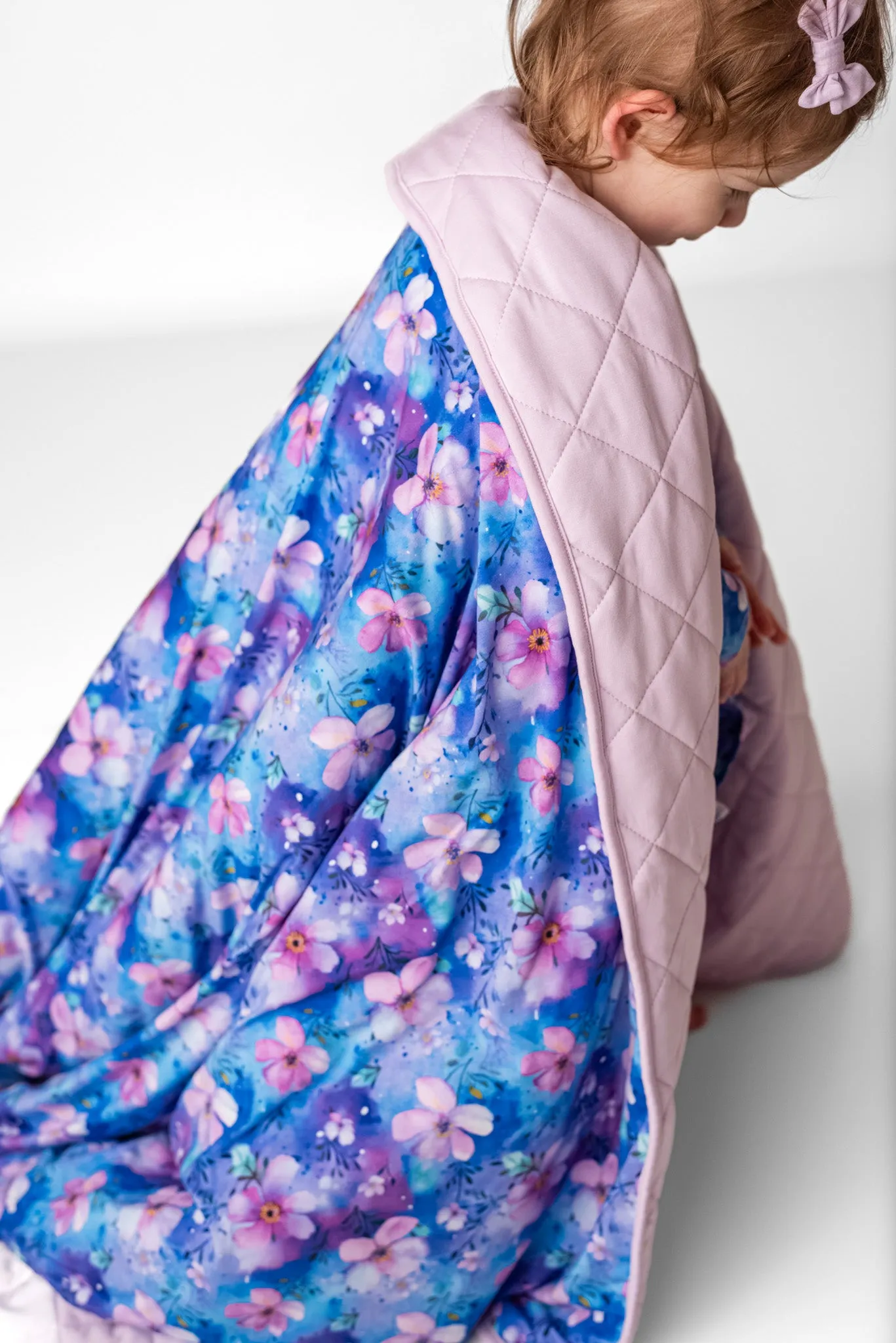Dreamy Blooms | Quilted Bamboo Toddler Blanket