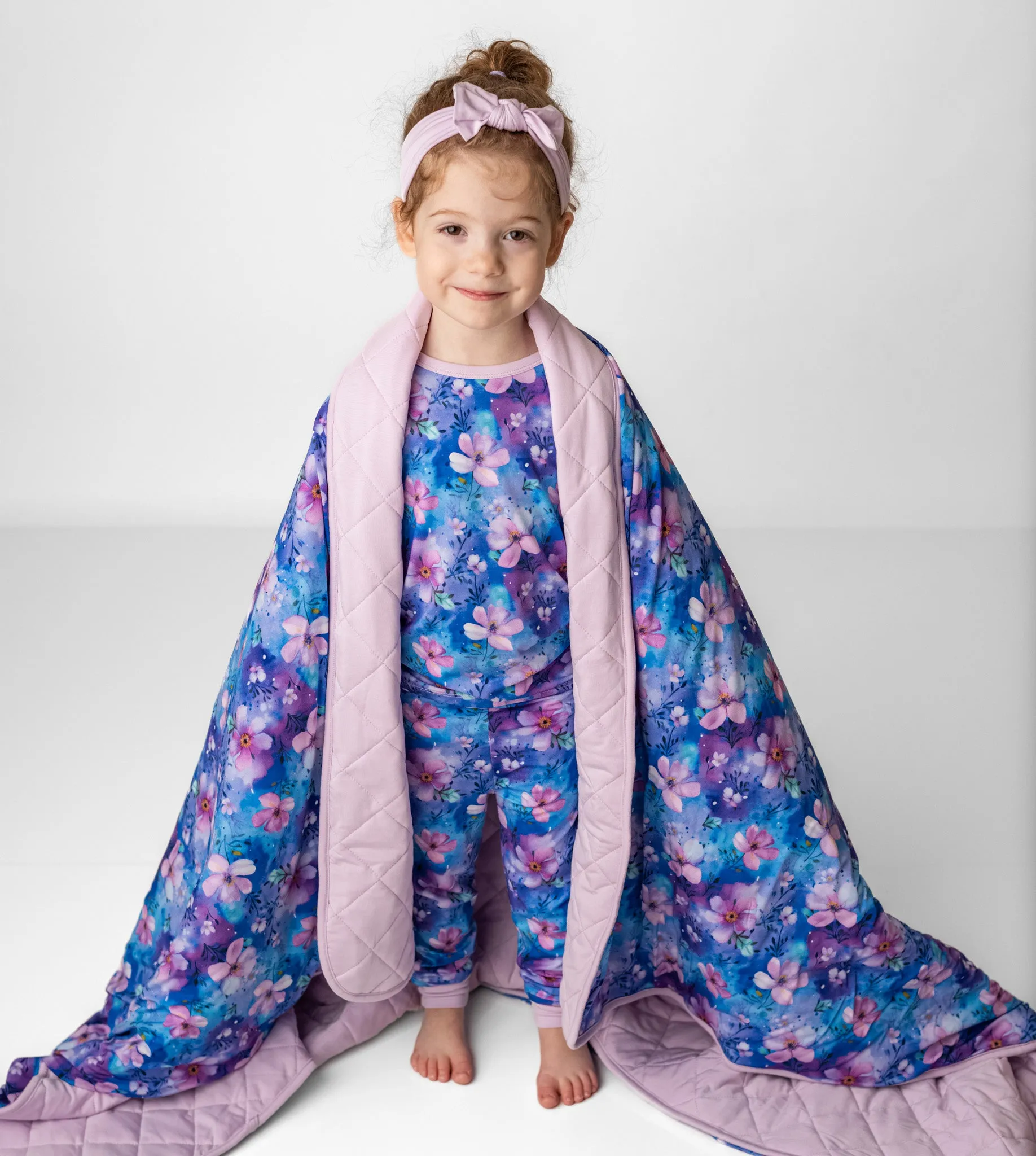 Dreamy Blooms | Quilted Bamboo Toddler Blanket