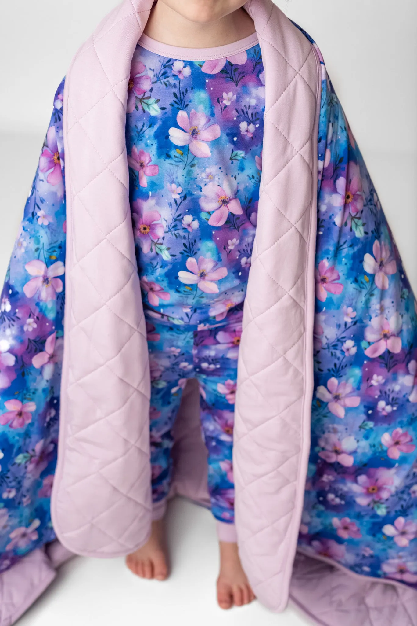Dreamy Blooms | Quilted Bamboo Toddler Blanket