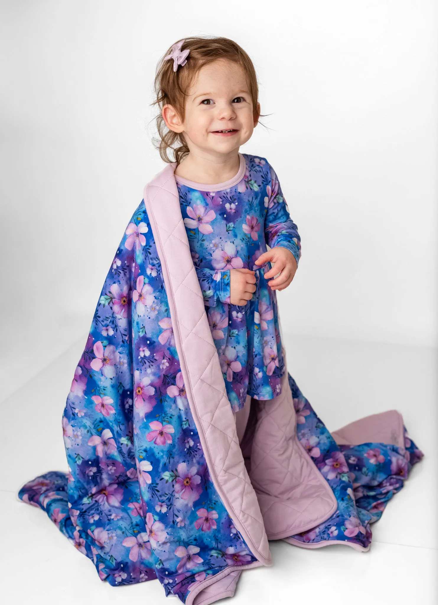 Dreamy Blooms | Quilted Bamboo Toddler Blanket