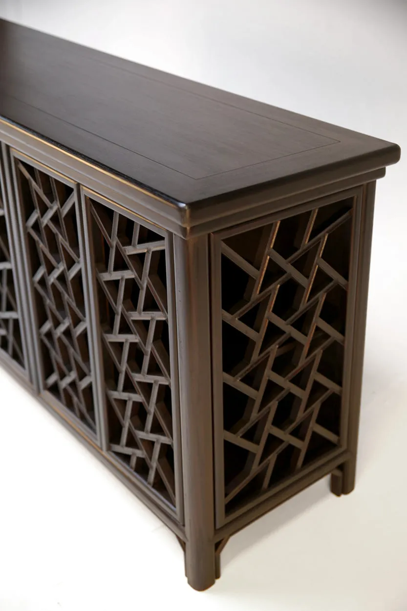 Ebony Bamboo Console/ Cabinet