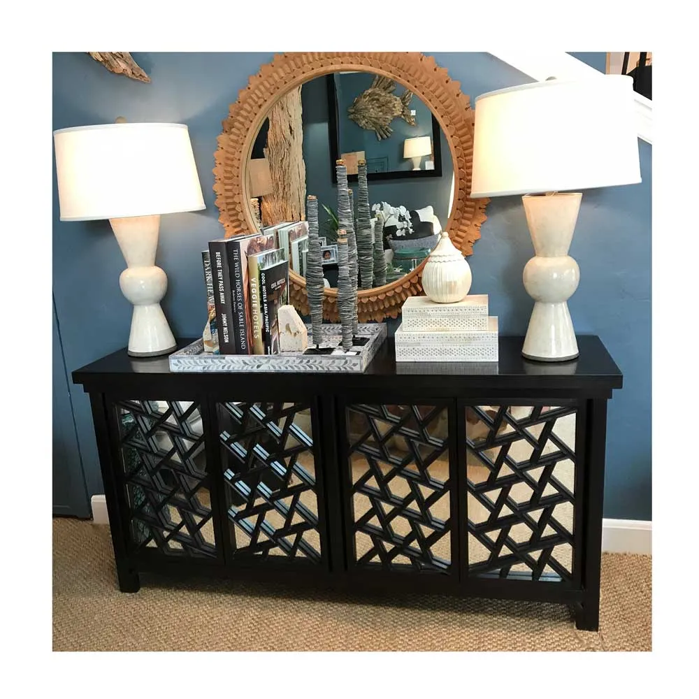 Ebony Bamboo Console/ Cabinet