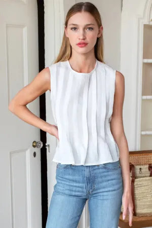 Emerson Fry - Plait Long Top (White)