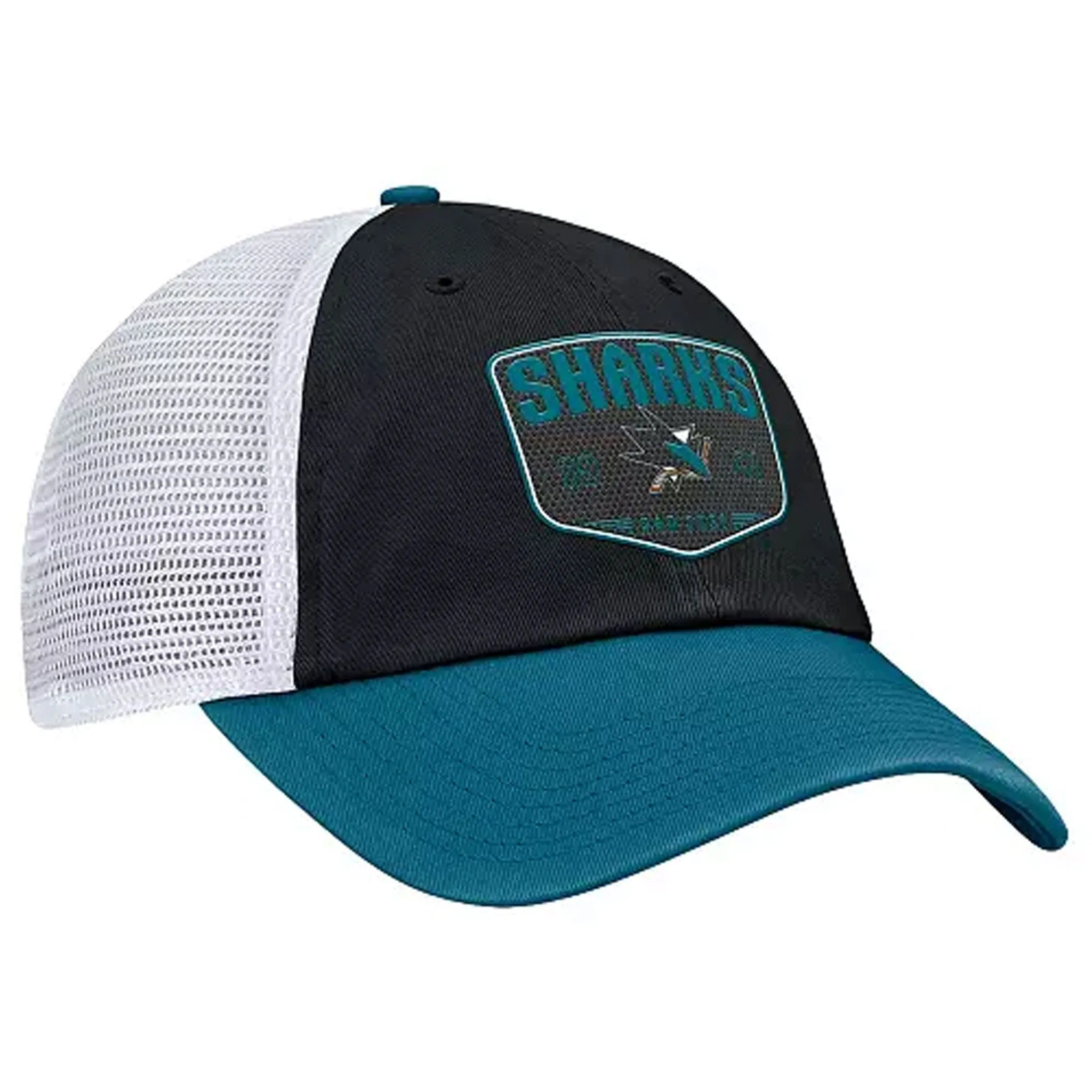 Fanatics One-Timer Cotton Structured Adjustable Mesh Hat - San Jose Sharks