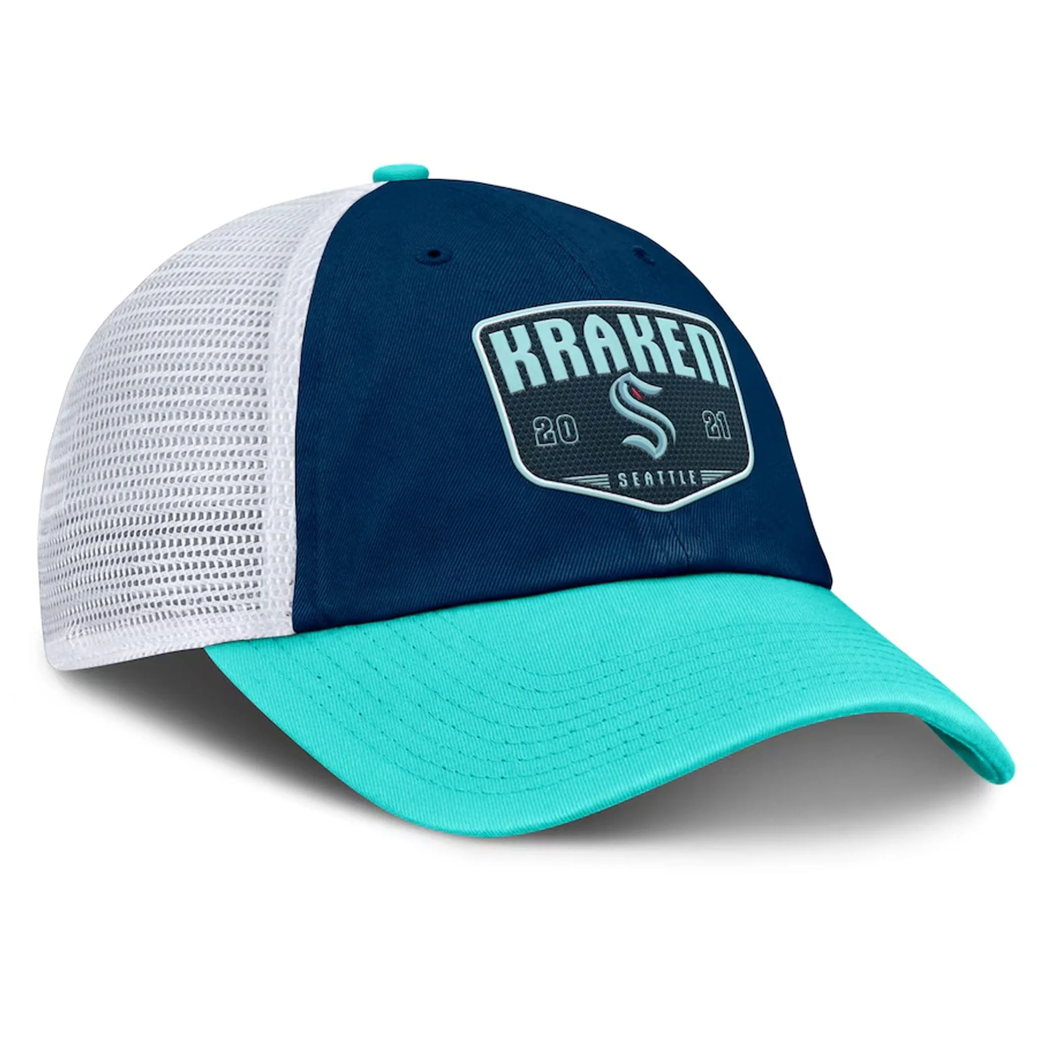Fanatics One-Timer Cotton Structured Adjustable Mesh Hat - Seattle Kraken