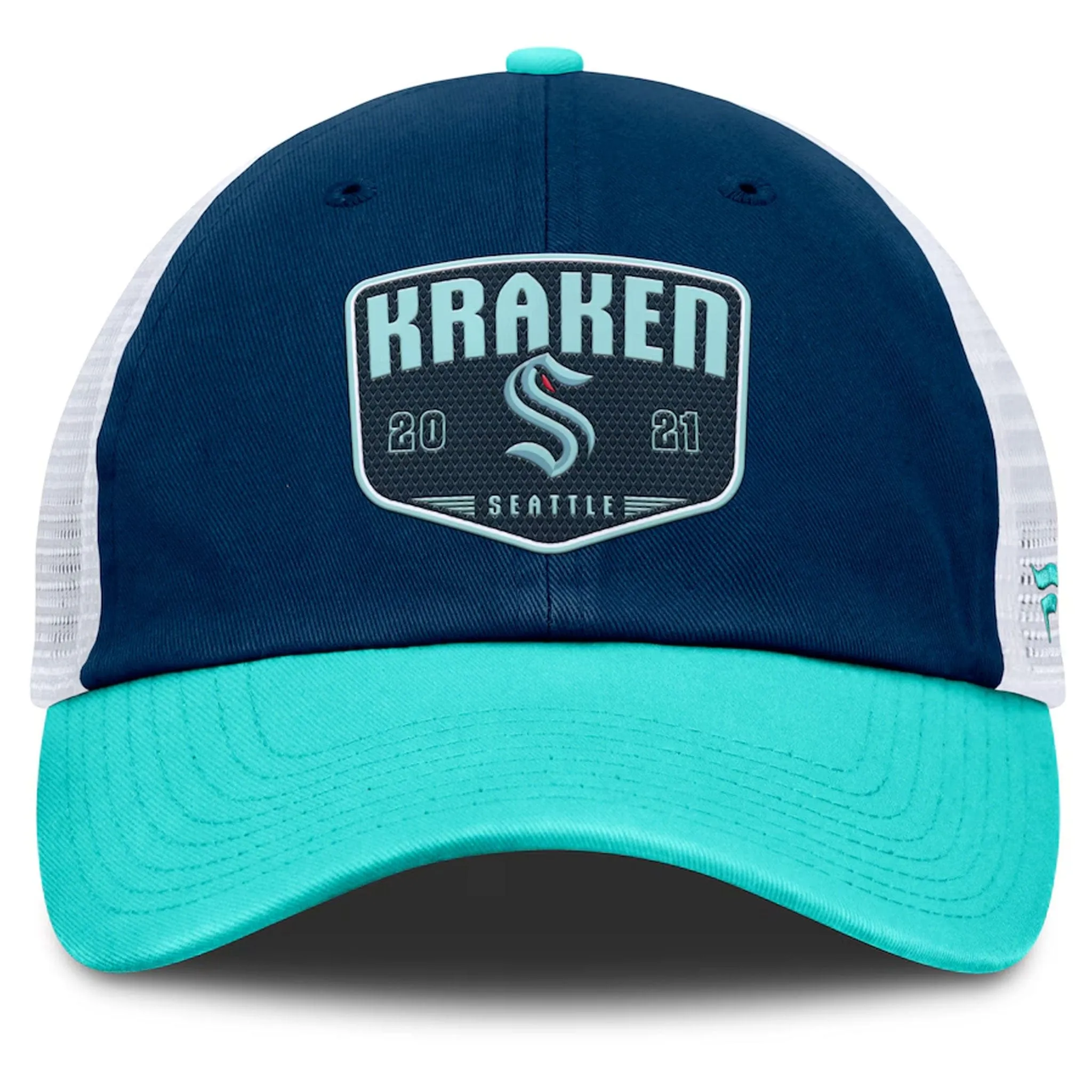 Fanatics One-Timer Cotton Structured Adjustable Mesh Hat - Seattle Kraken