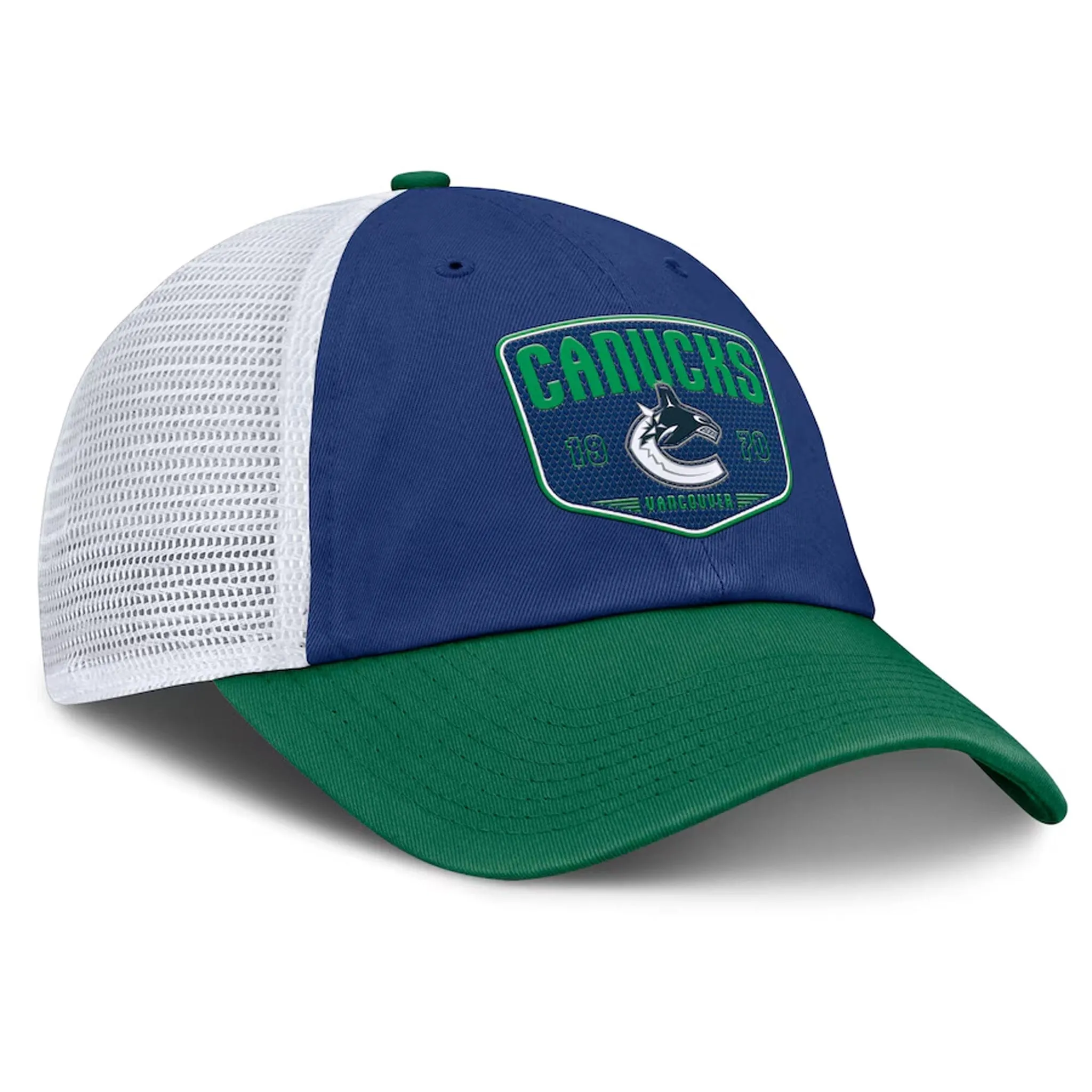 Fanatics One-Timer Cotton Structured Adjustable Mesh Hat - Vancouver Canucks