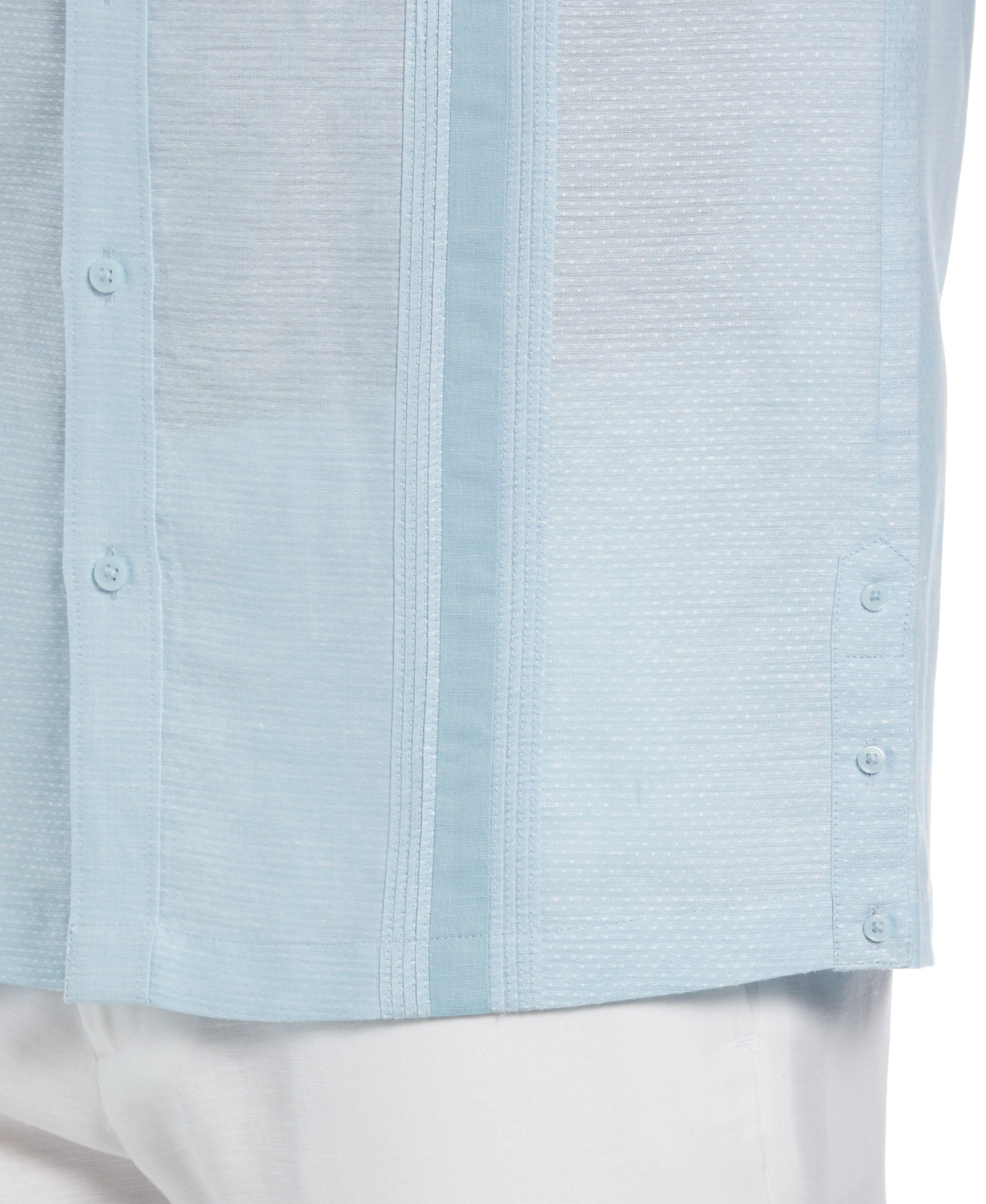 Fashion Double Pocket Guayabera Shirt
