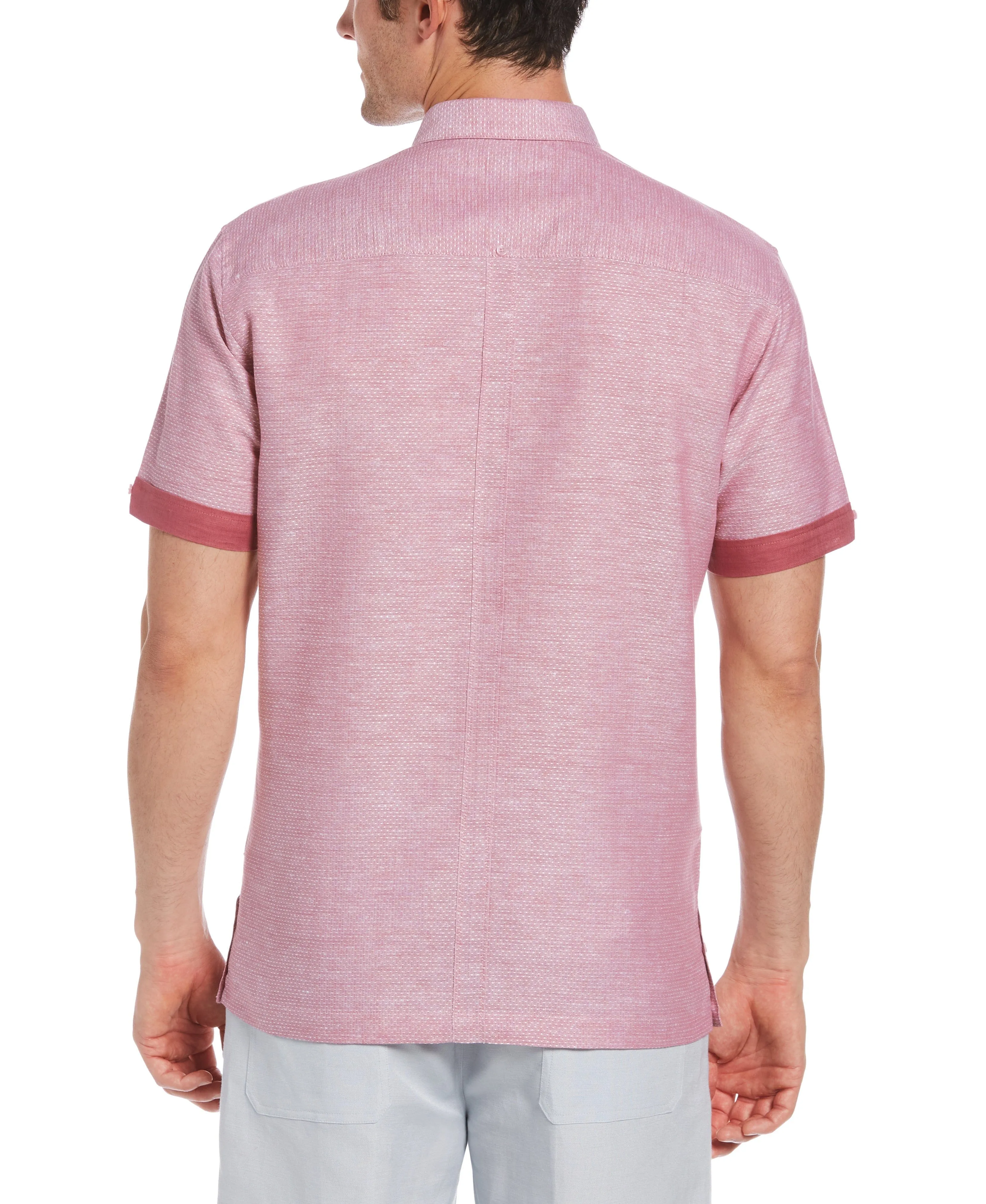 Fashion Double Pocket Guayabera Shirt