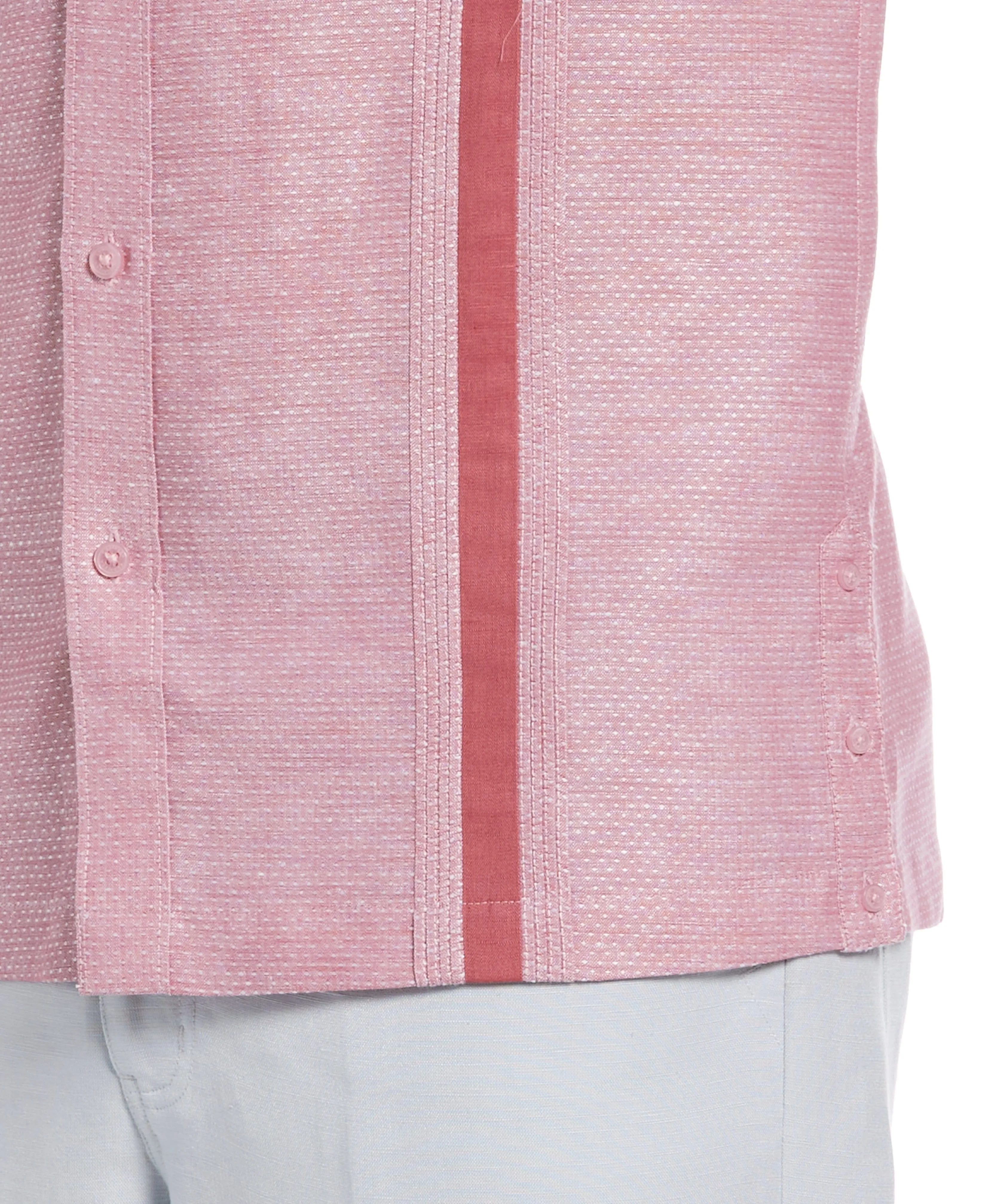 Fashion Double Pocket Guayabera Shirt