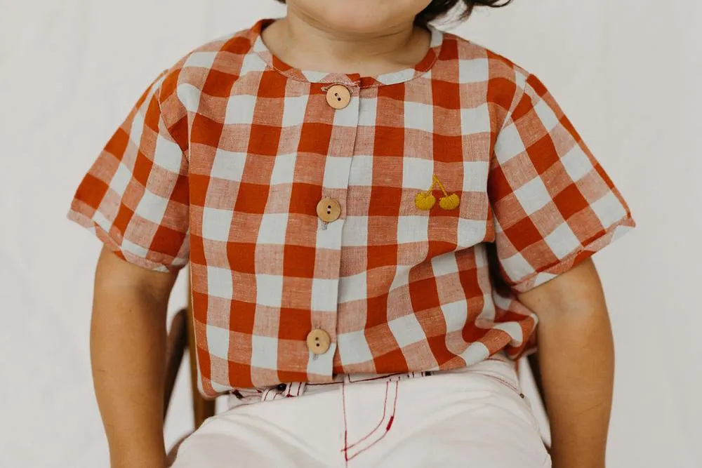 Fin & Vince Button Up - Picnic Plaid Top