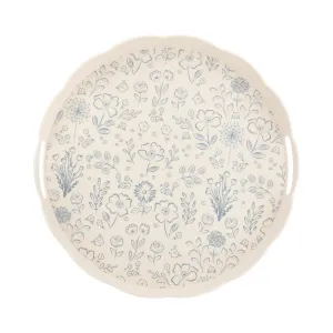 Floral Tray Blue