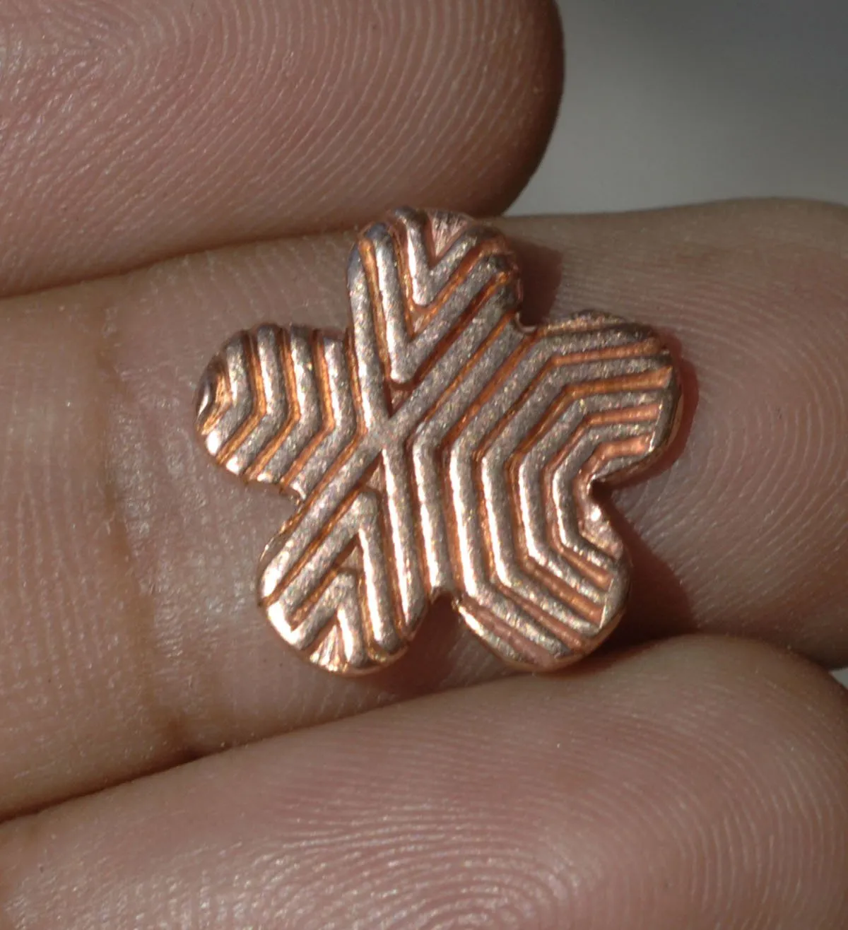 Flower 14mm for Enameling Stamping Texturing Blank - Jewelry Supplies - Variety of Metal