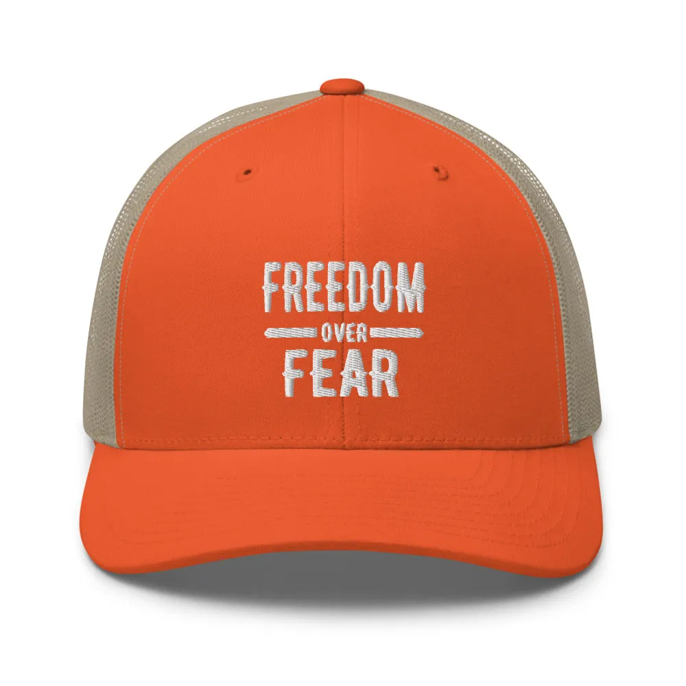 Freedom over Fear Trucker Cap