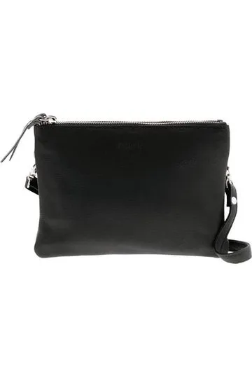 Fulton Soft Leather Crossbody Bag Black