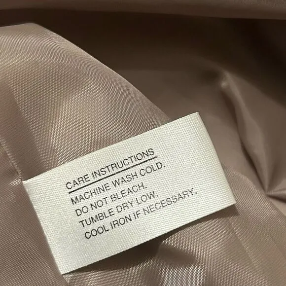 GALLERY Tan Long Sleeve Button Front Longline Coat M