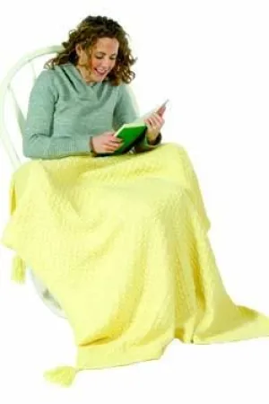 Galway Worsted 1232 Quilted Lattice Afghan Pattern
