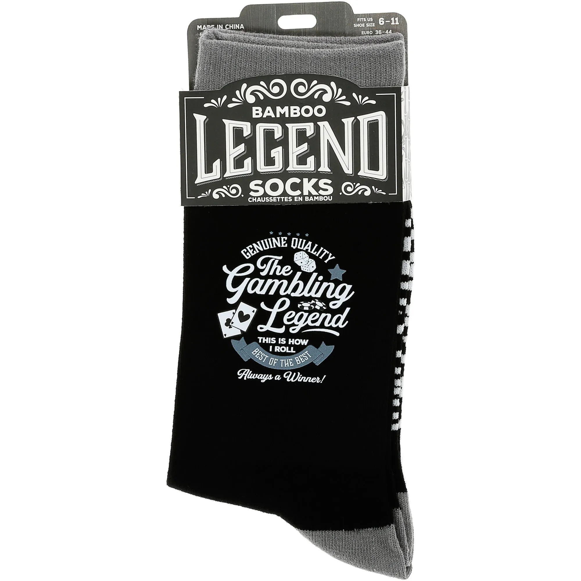 Gambling Bamboo Crew Socks