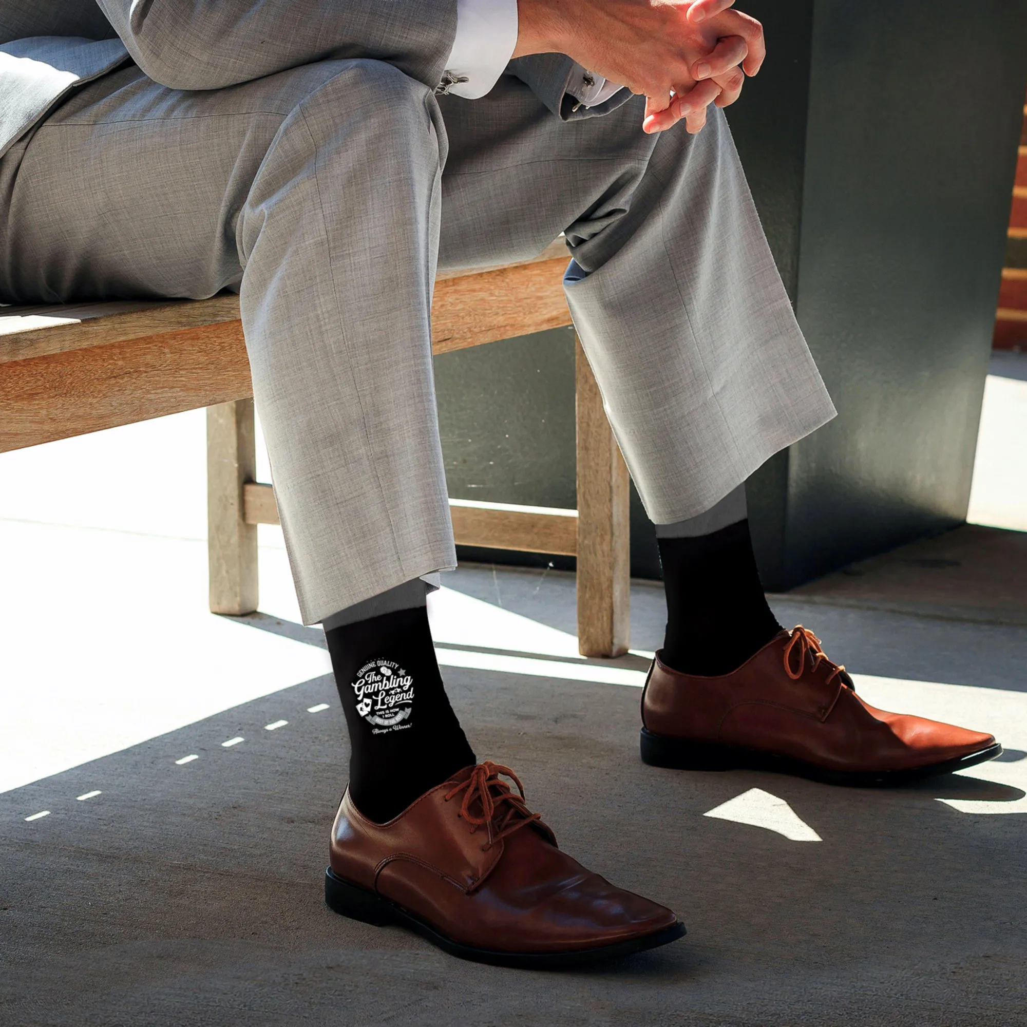 Gambling Bamboo Crew Socks