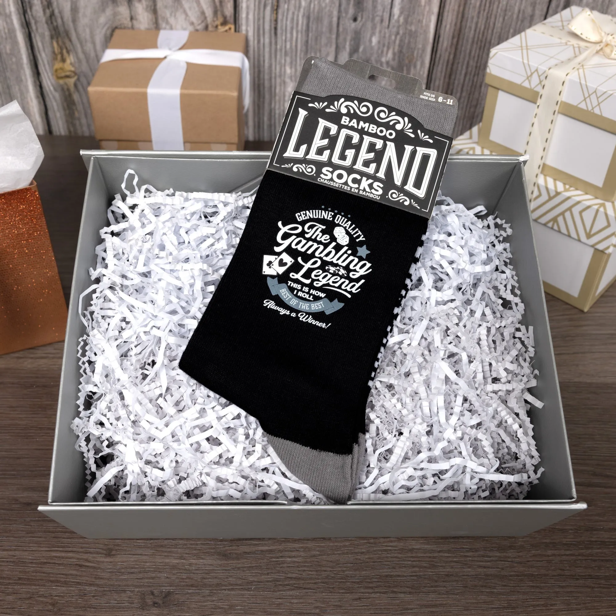 Gambling Bamboo Crew Socks