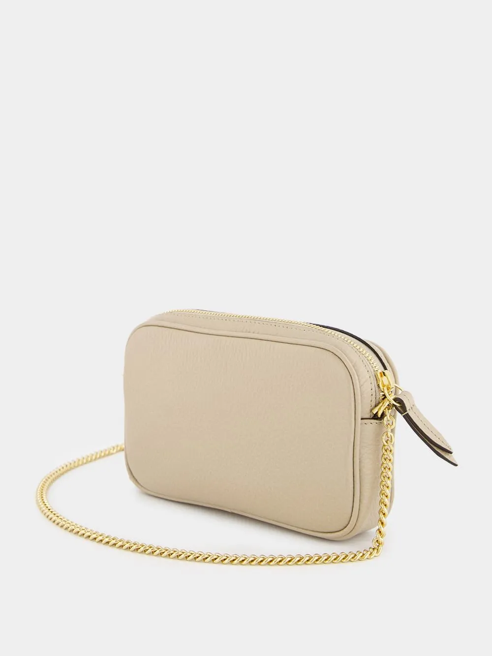 GG Marmont Mini Beige Shoulder Bag