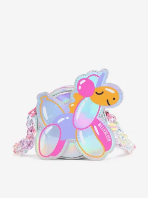 Girls Balloon Unicorn Crossbody Bag in White (16cm)