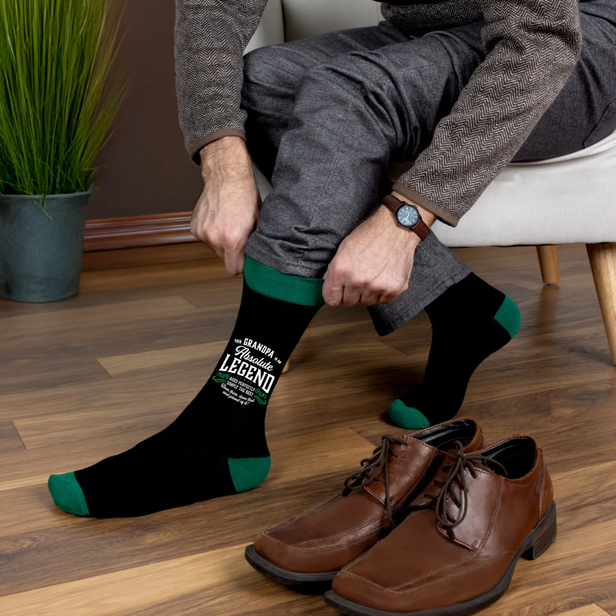 Grandpa Bamboo Crew Socks
