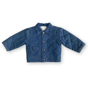 Grown Quilted Hemp Denim Jacket - Denim