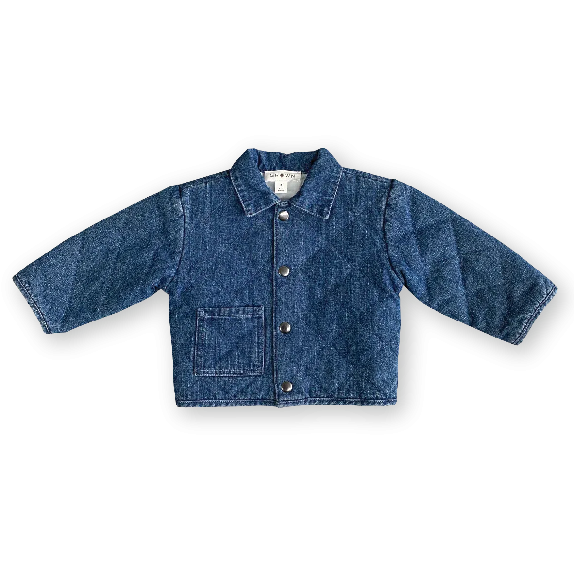 Grown Quilted Hemp Denim Jacket - Denim