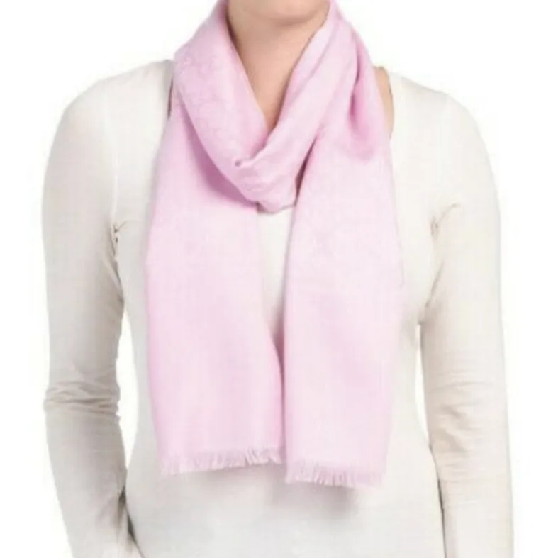 Gucci Monogram GG Long Scarf in Rose Pink