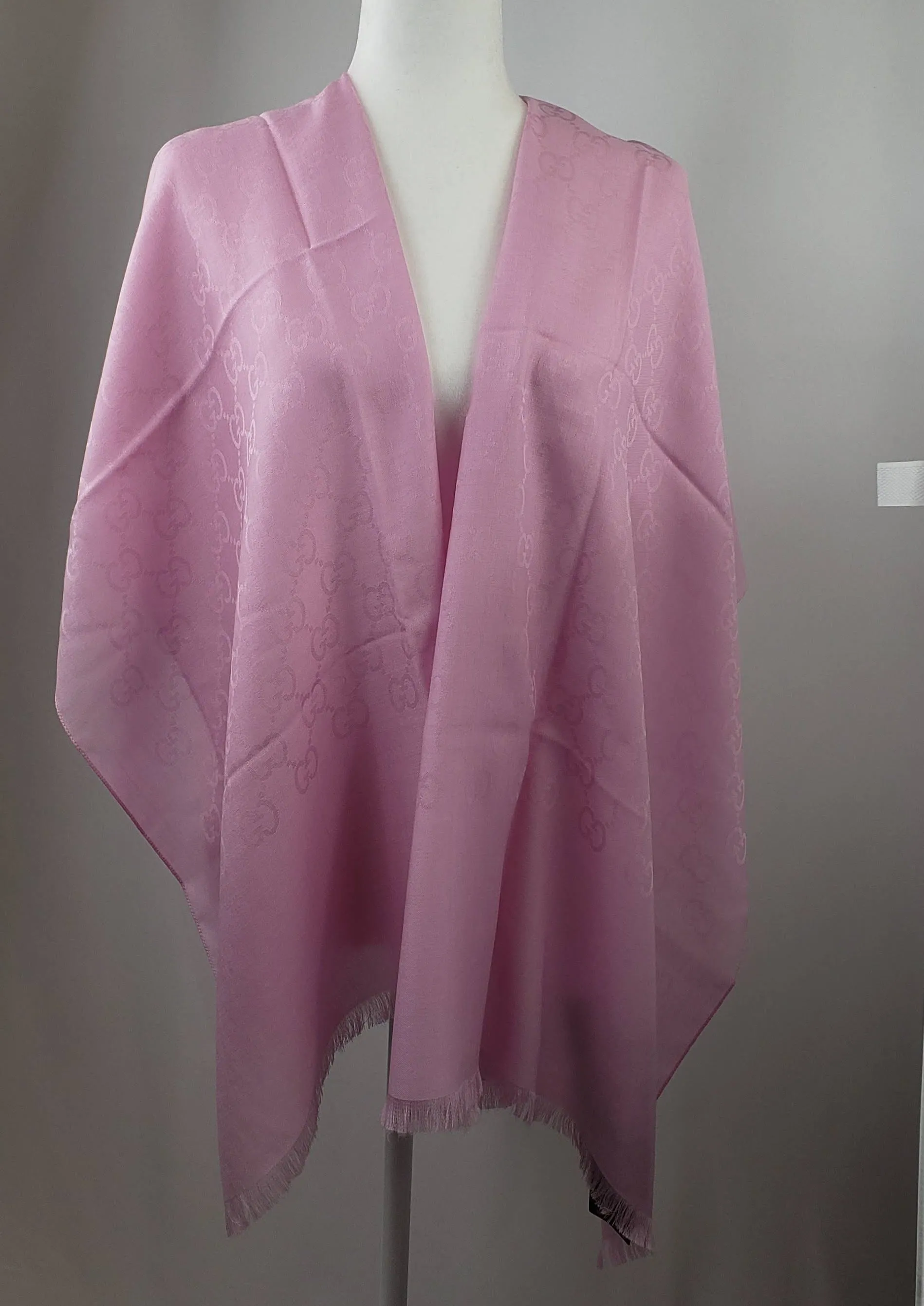Gucci Monogram GG Long Scarf in Rose Pink