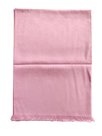 Gucci Monogram GG Long Scarf in Rose Pink