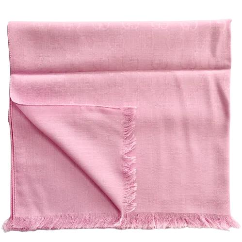 Gucci Monogram GG Long Scarf in Rose Pink