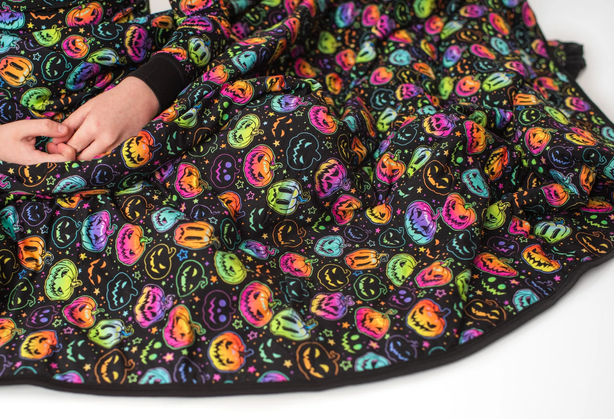 Halloween Pumpkins | Quilted Bamboo Toddler Blanket