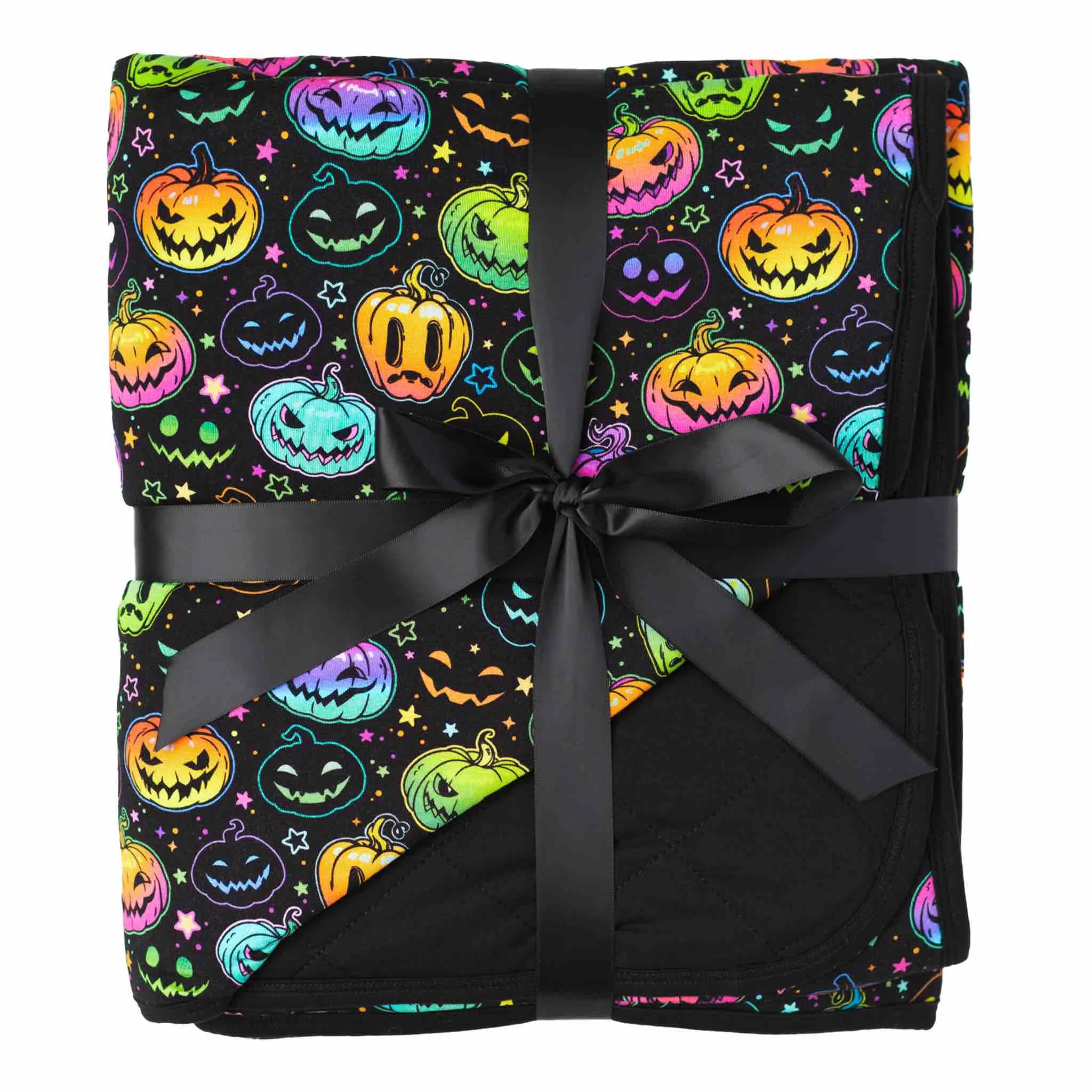 Halloween Pumpkins | Quilted Bamboo Toddler Blanket