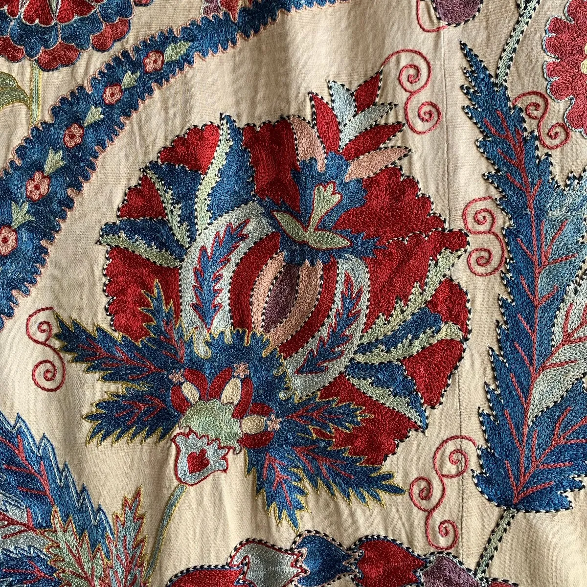 Hand Stitched Suzani (CSSU221822| 60 1/4 x 81")