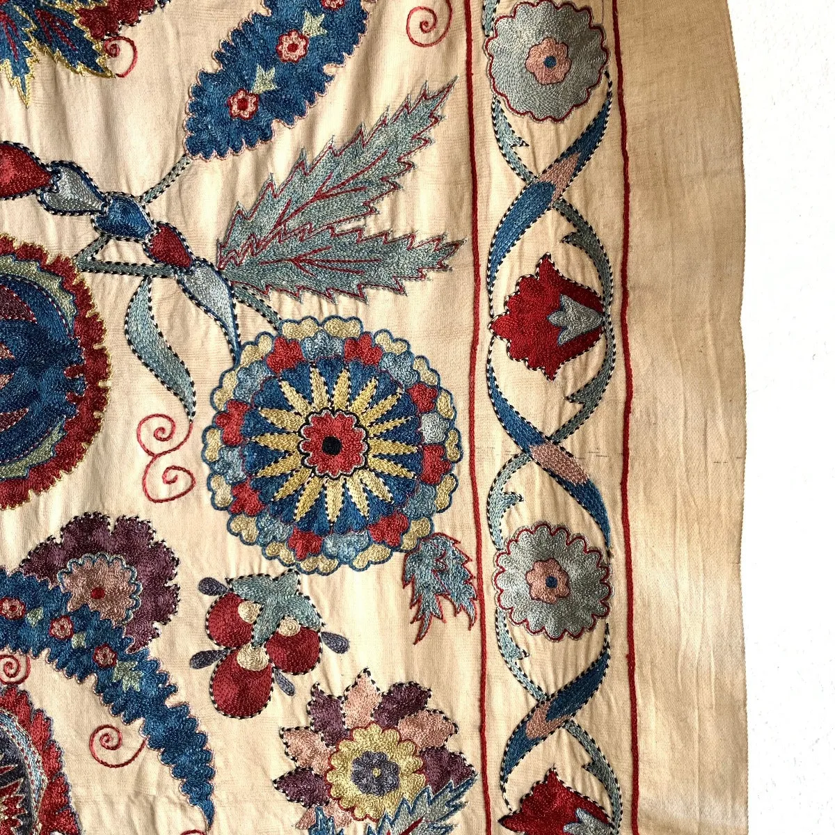 Hand Stitched Suzani (CSSU221822| 60 1/4 x 81")