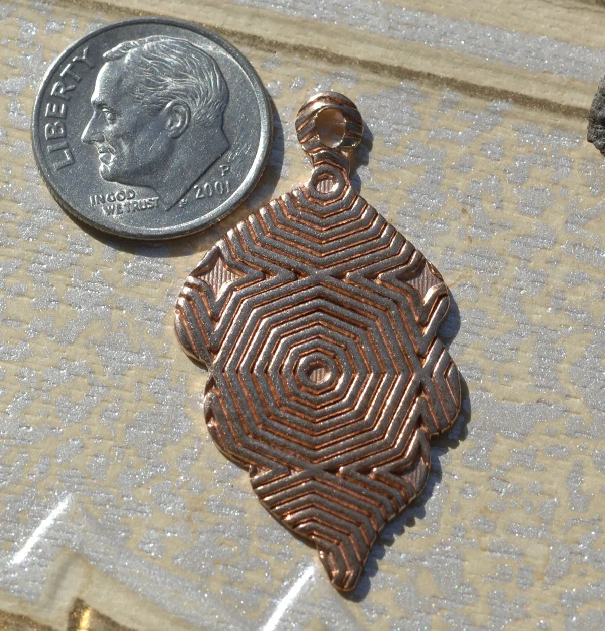 Handmade Leaf with Hole, Enameling Blank Cutout for Metalworking - Variety of Metals - 4 Pieces