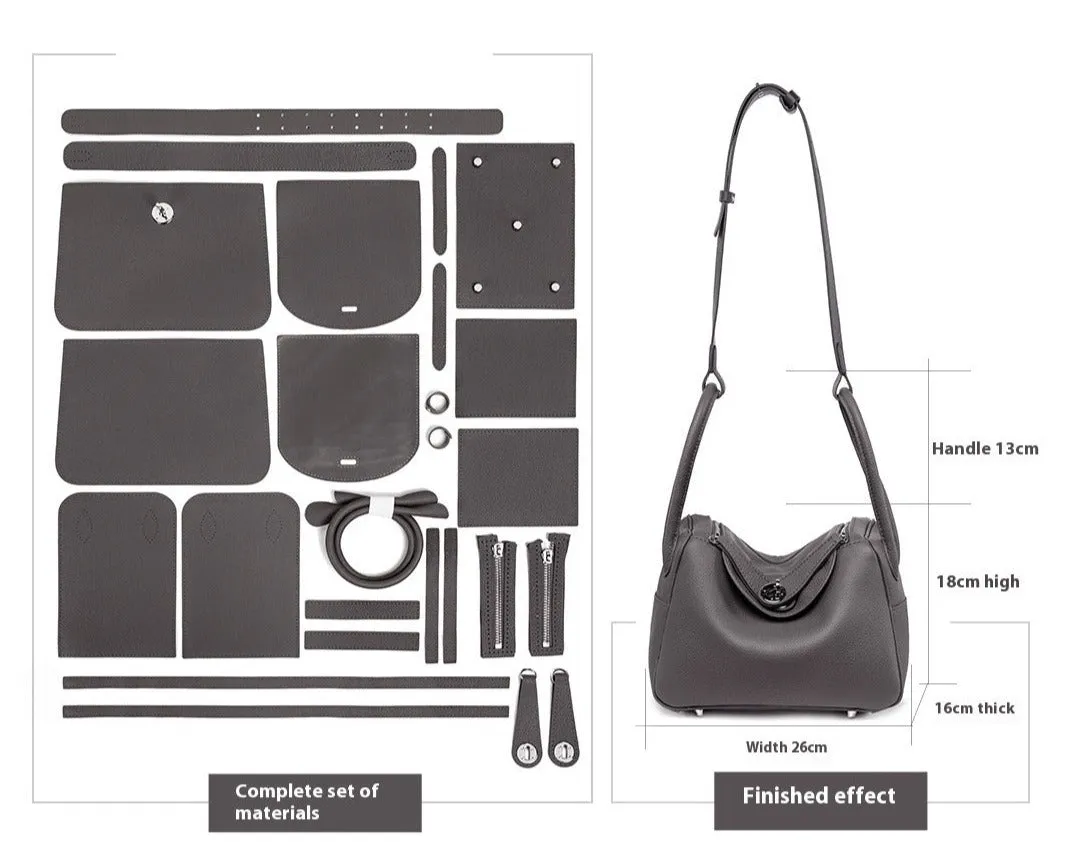 Handmade Real Cowhide Crossbody Woven Bag