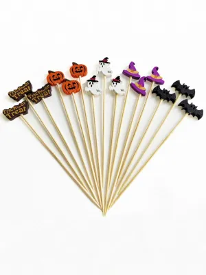 Haunted Hors d'Oeuvres Halloween Bamboo Skewers