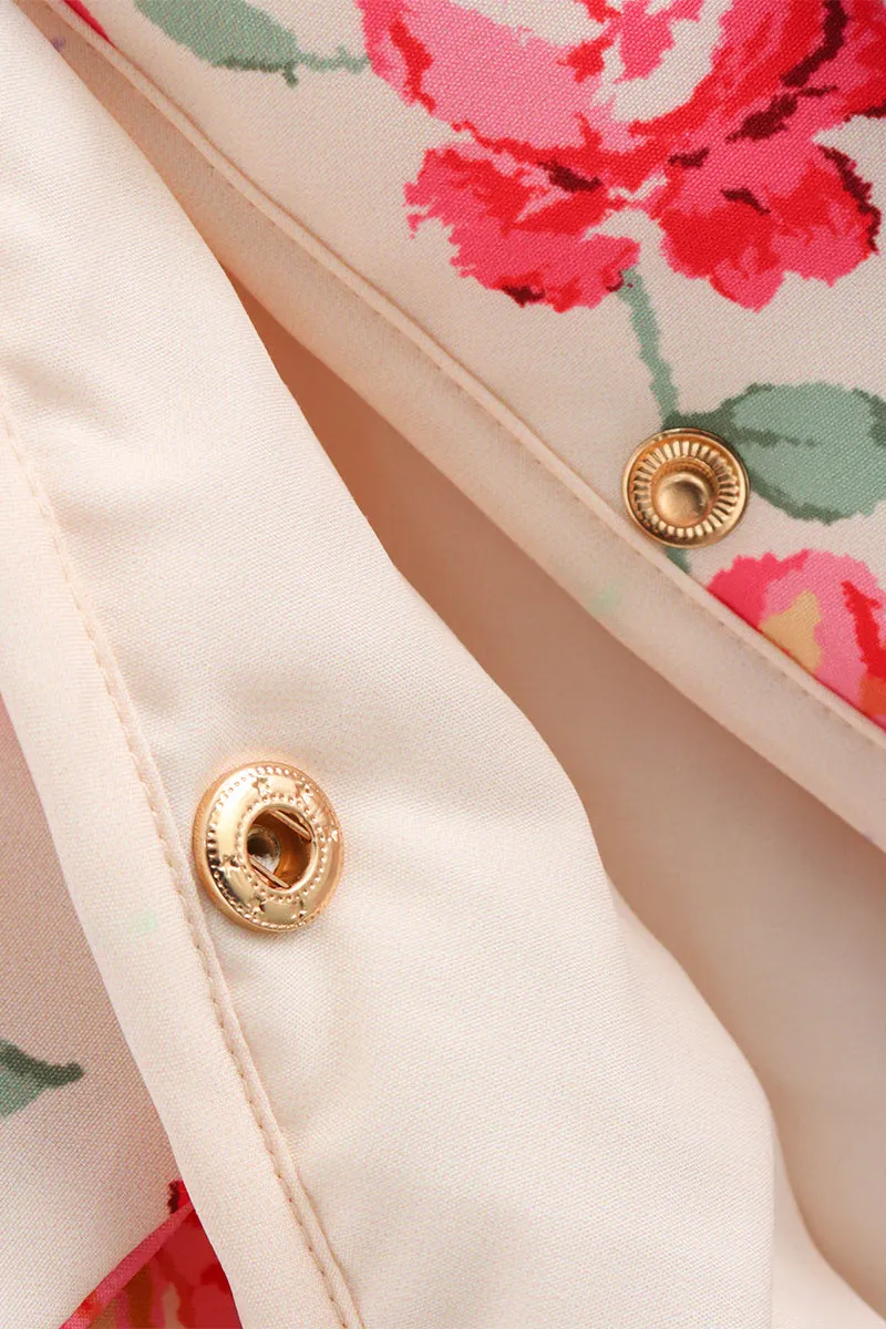 HCR1113 Floral Garden Quilted Jacket Outerwear