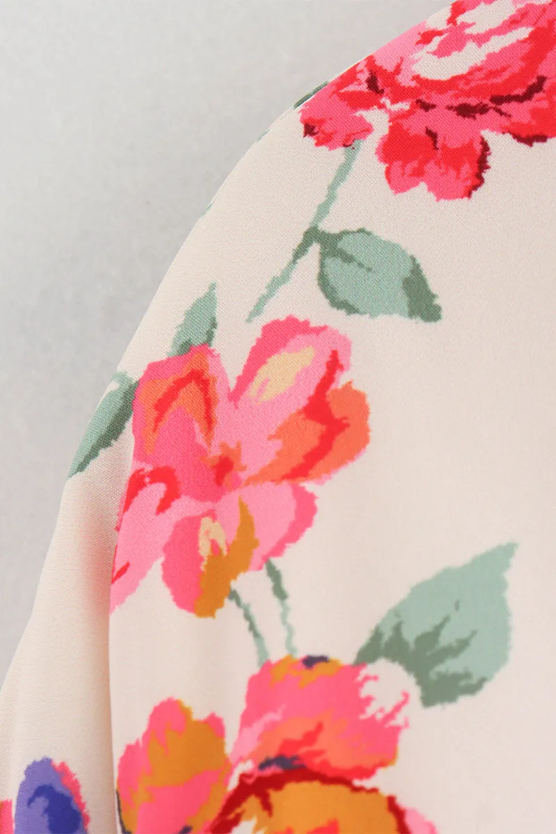 HCR1113 Floral Garden Quilted Jacket Outerwear