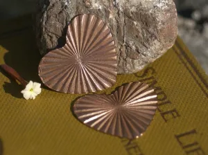 Heart Ruffled Pattern Classic Shape 33mm x 30mm 20g Blanks Cutout for Enameling Stamping Texturing Variety of Metals