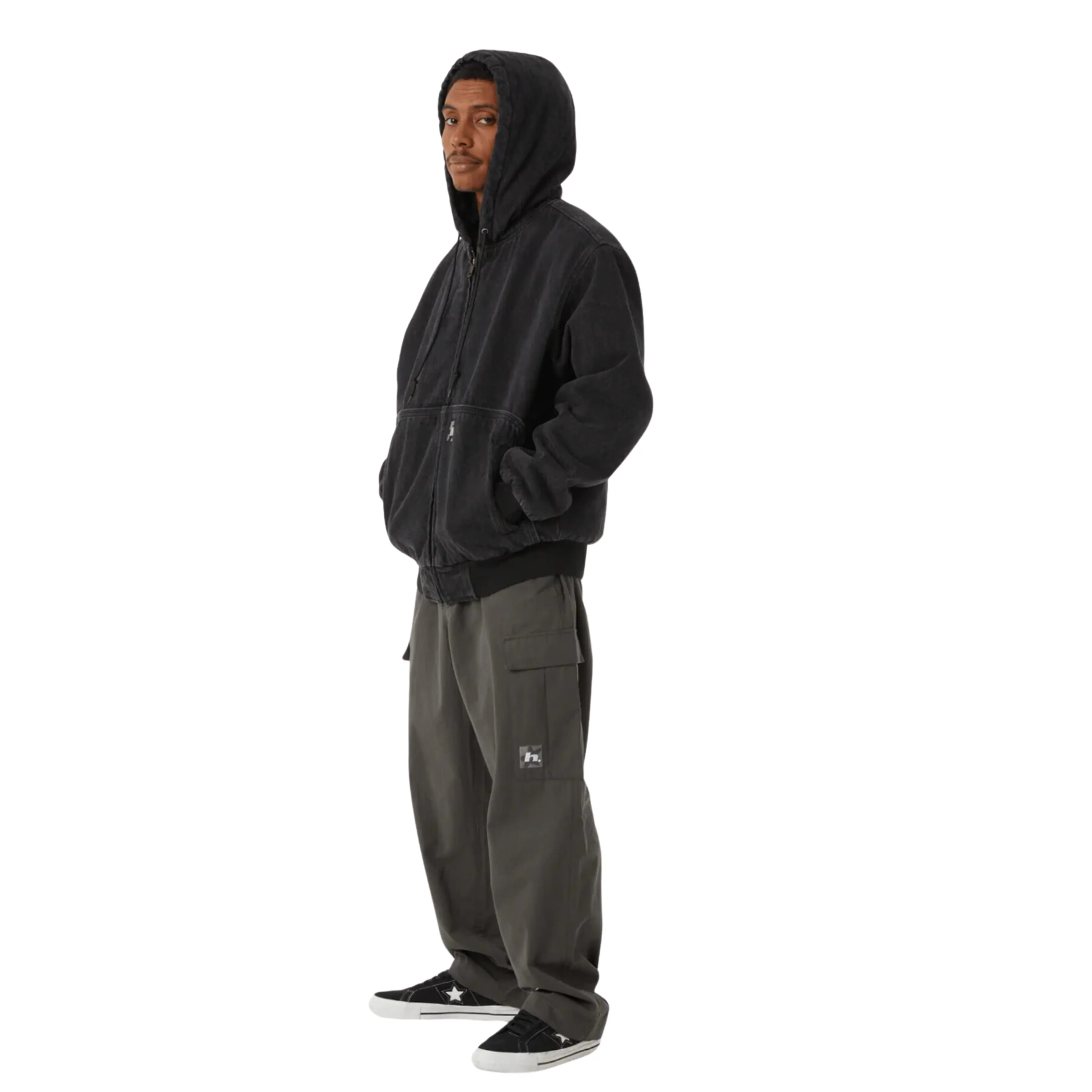 HUF BOULDER WORK JACKET - BLACK