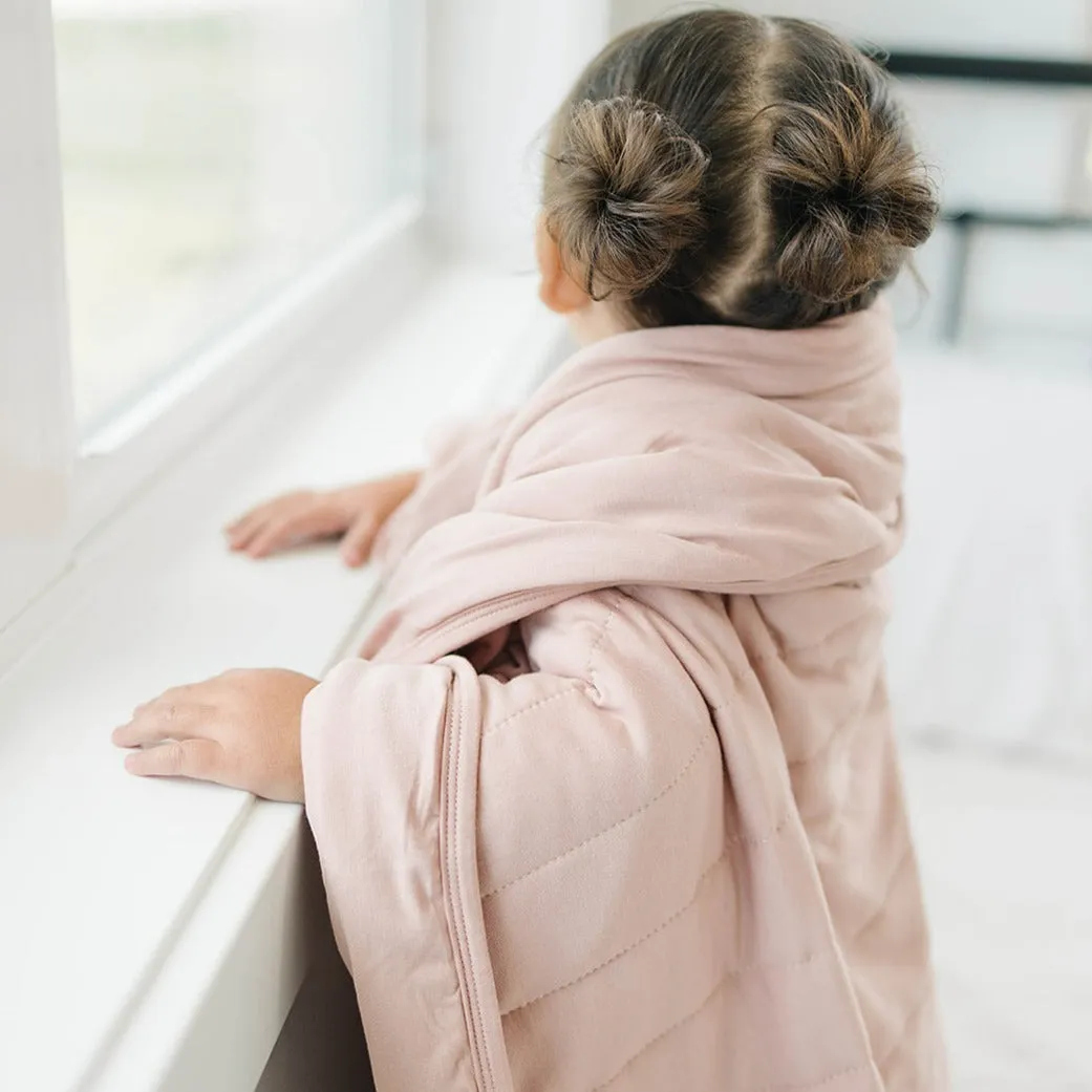 HUGBUG Bamboo Blush Quilt Blanket
