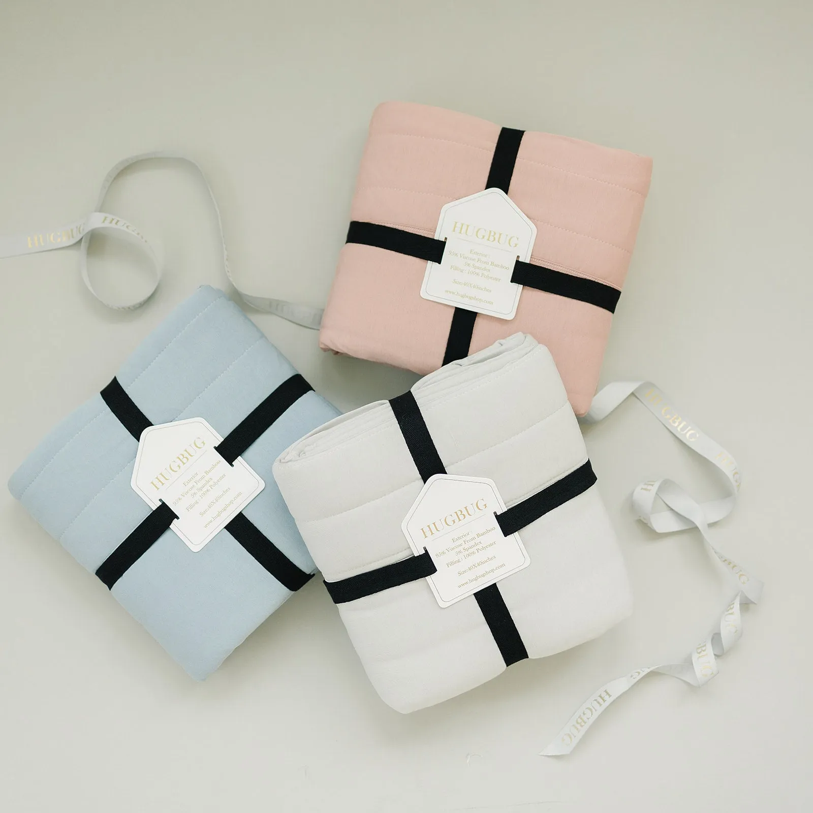 HUGBUG Bamboo Blush Quilt Blanket