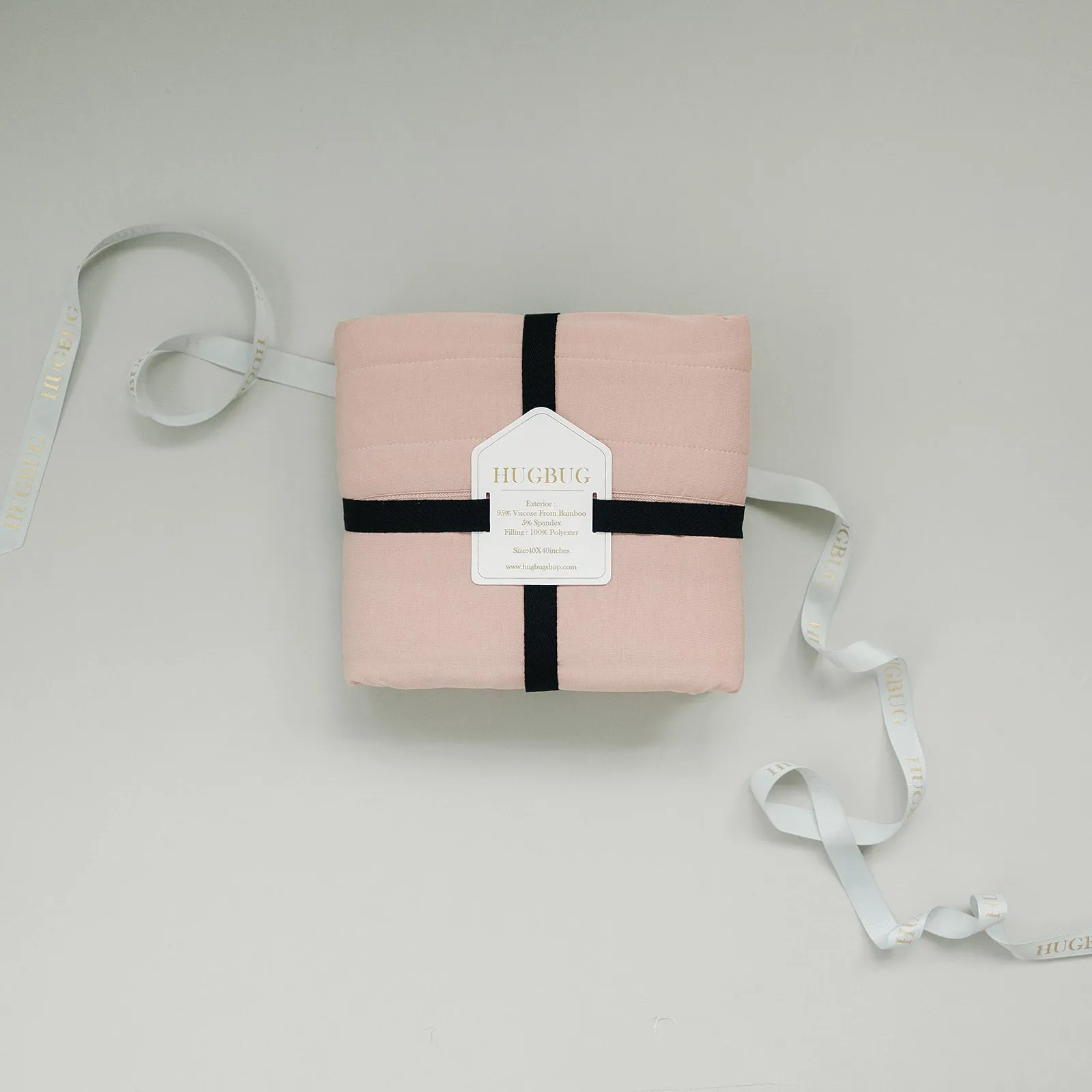 HUGBUG Bamboo Blush Quilt Blanket